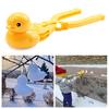 Practical Creative Color Cognition Simple Operation Duck Shape Snowball Maker Clamp Winter Snow Toy