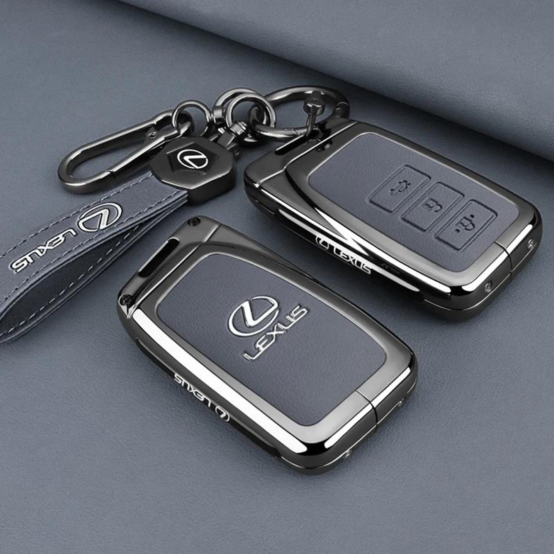 Zinc Alloy Leather Key Case Shell Buckle Special Car Key Cover for Lexus NX 200 NX300H RX 350 450H ES 350 ES 300h Accessories AEX1