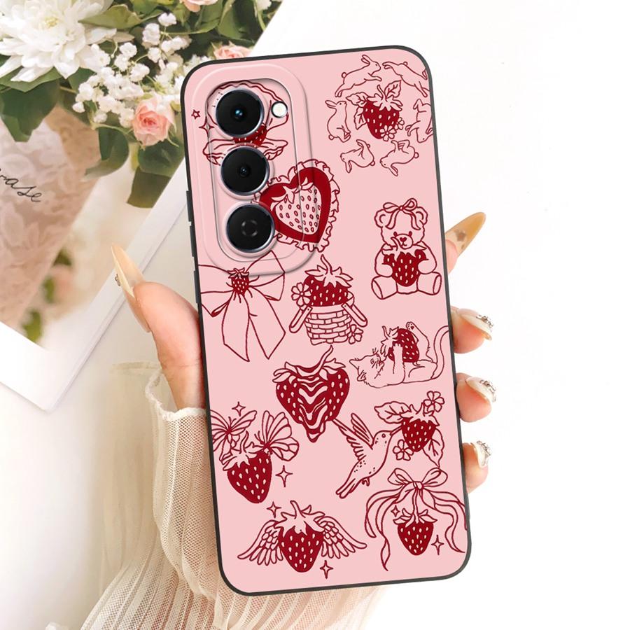Чехол для Tecno Spark 40 Pro Plus Модный Цветок Мягкий Силикон Защитная Крышка для Линзы Для Tecno Spark 40Pro 40C Spark 40Pro+ Чехол