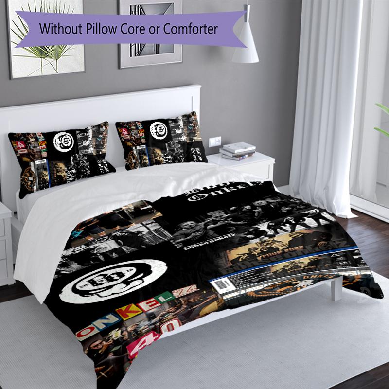 3pcs Böhse Onkelz band Duvet Cover Set, Includes 1 Duvet Cover and 2 Pillowcases,Skin-Friendly&Comfortable Fabric,Suitable Bedding Sets