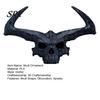 3D Printed Skull Decoration Giant Figurine, Gothic Flame Decor Statue, Halloween Party Sculpture for Home