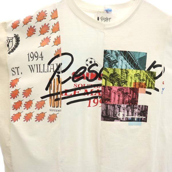 RESCARP 23ss Remake Short sleeve T-shirt White x beige Men's Used