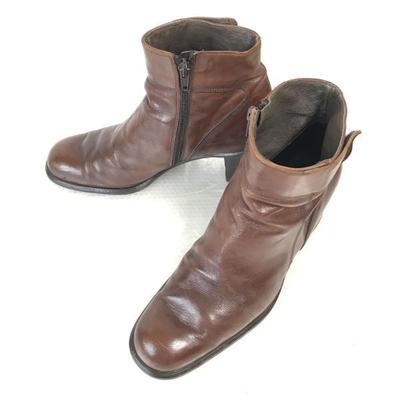 Франко Мартини Кожаные Полусапожки Ручной Работы 23-24 Коричневые Обувь из Натуральной Кожи(ИСПОЛЬЗОВАЛ)