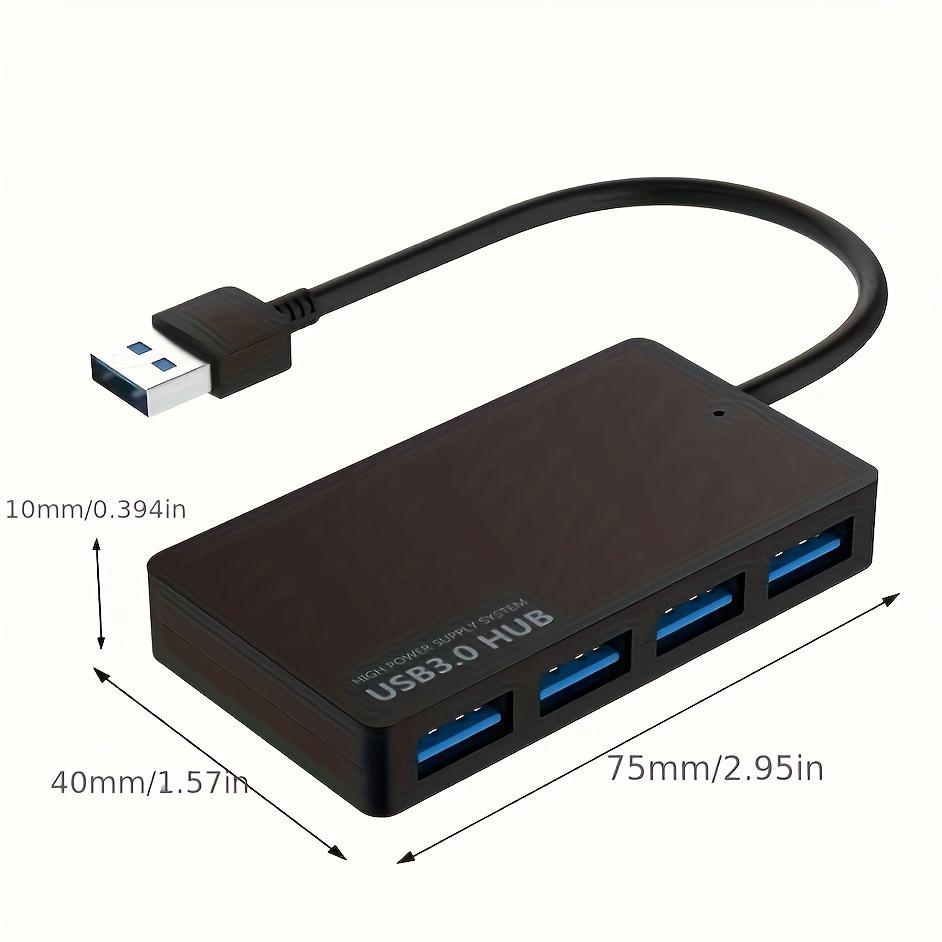 Ультратонкий 4-портовый USB 3.0 хаб-разветвитель - Расширьте возможности подключения вашего компьютера