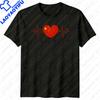 China Flag Heartbeat Travel China Mens TShirt Womens Tee Graphic Unisex Top