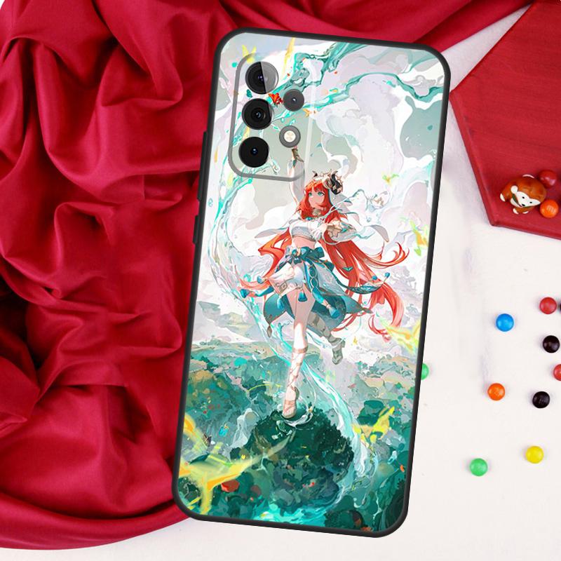 Чехол Genshin Impact Nilou для Samsung Galaxy A52 A32 A22 A54 A14 A16 A26 A36 A56 A55 A35 A05 A06 A15 A53 A33 A13