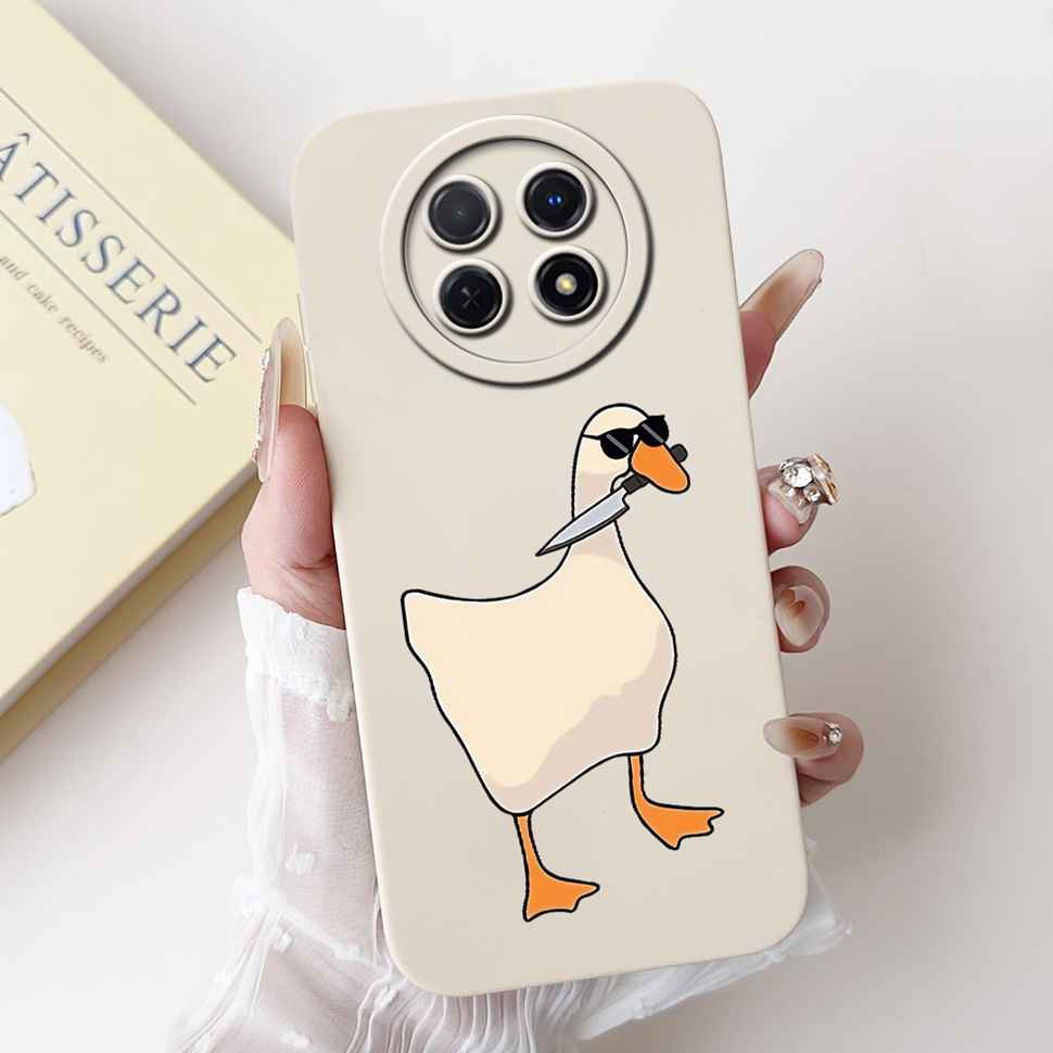 For Huawei nova Y91 Case STG-LX1 Cute Cartoon Rabbit Soft Silicone Cover For Huawei Enjoy 60X STG-AL00 6.95" Butterfly Shell