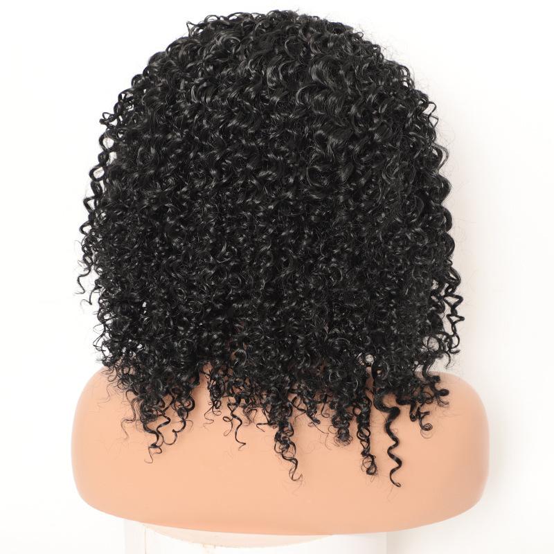 New deepwavy women's headband wig small curl fluffy explosive wig headband half cap wig long curly hair