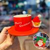 Gift Box Creative Santa Claus Ceramic Mug Afternoon Tea Coffee Cup Saucer Set Christmas Gift Souvenir