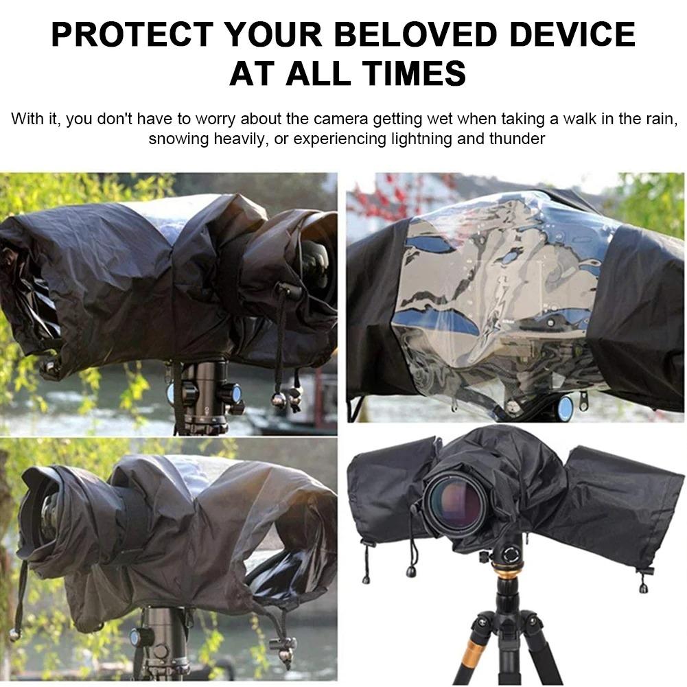 Универсальный водонепроницаемый чехол от дождя для камеры DSLR/беззеркальной, Защитный непромокаемый чехол с защитой от запотевания и ветра для Canon Nikon Sony, Профессиональный погода