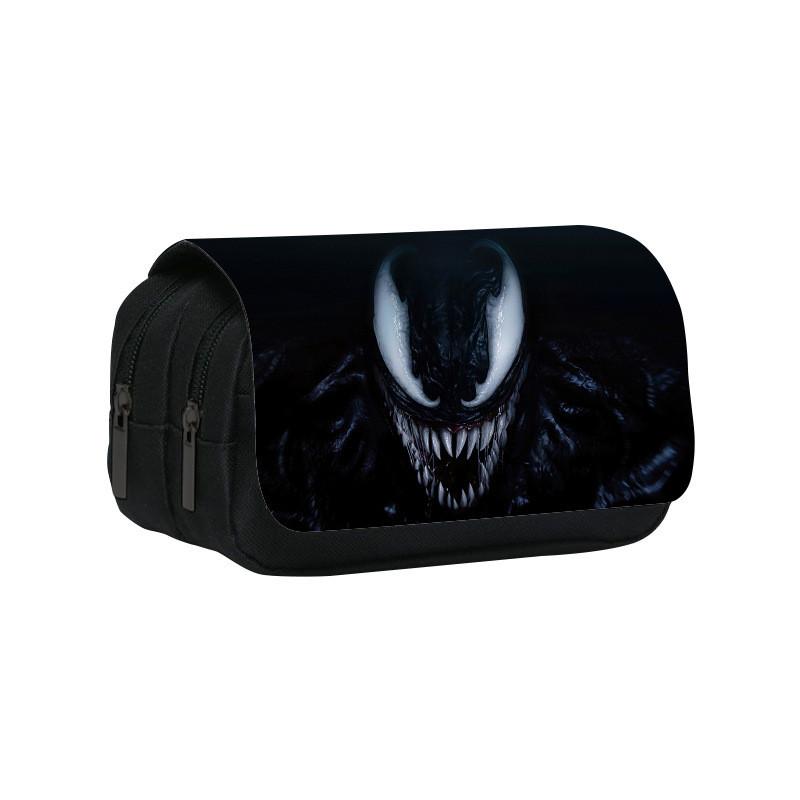 Marvel Venom Print Double Layer Stationery Storage Bag For Middle School Students