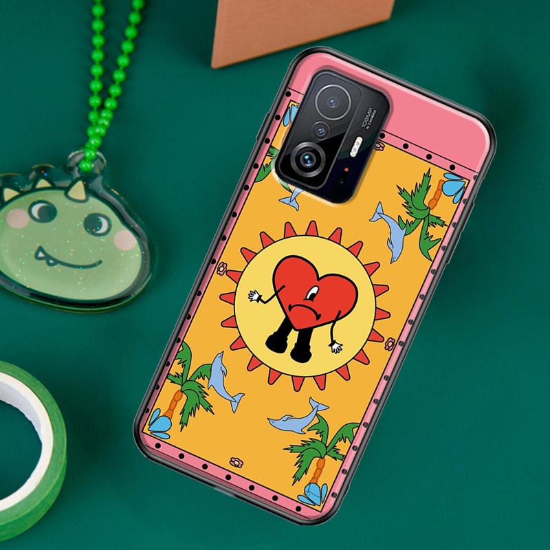 Чехол Bad Bunny Heart Радужного цвета для POCO F5 X5 X3 Pro X4 F4 GT F3 M5s C40, чехол для Xiaomi 13 12 Lite 11T 12T Pro 12X