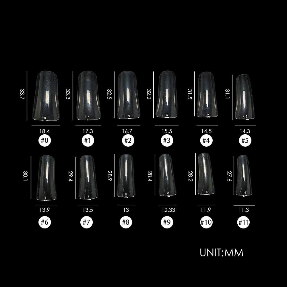 120/240/500 шт./коробка Предварительно сформированные гелевые типсы для ногтей XXS XS Накладные ногти Наращивание ногтей на ногах Женская красота