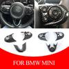 3 шт. Накладка на руль из углеродного волокна для MINI Cooper F54 F55 F56 F57 F60 авто Внутренняя отделка Автоаксессуары