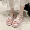 Summer Women Casual Slippers Women's Muffin Shoes Ladies Thick Soled Casual Sandals Adult Casual Beach Shoes Female Jelly Shoes