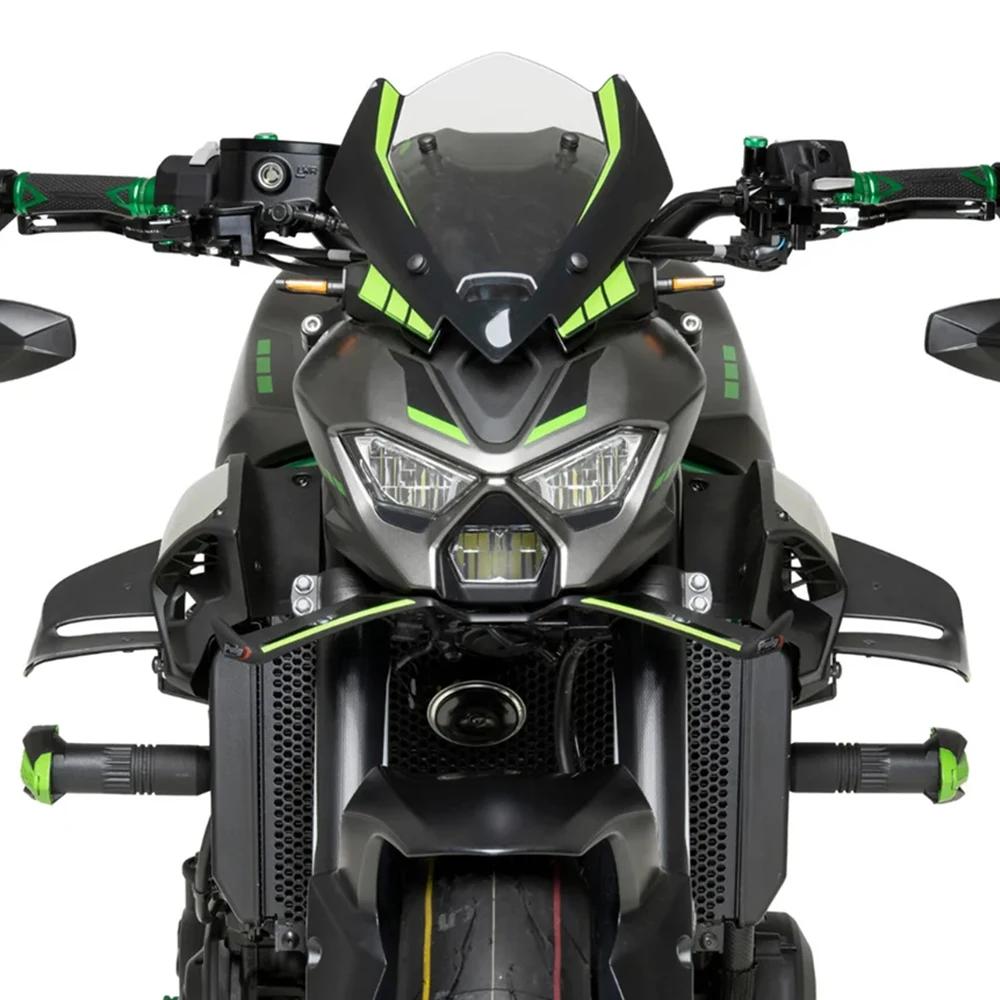 Для Kawasaki Z900 SE 2025 2026 Мотоцикла Передний Спойлер Крылышко Аэродинамический Дефлектор Крыло Комплект Аксессуары Z900SE Обтекатель Крыло