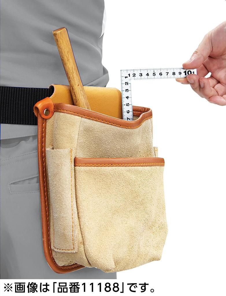 Shinwa Sokutei Curved Measure Flat Pita Front and Back Same Eyes White 15 X 11cm 11189