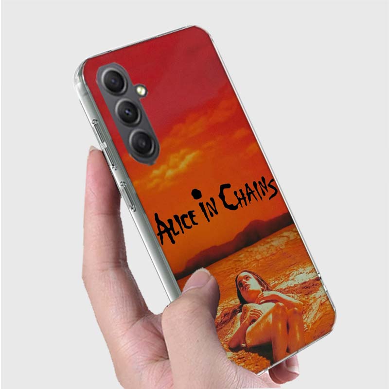Rock Band Alice In Chains Phone Case For Samsung A15 A25 A35 A55 A12 A22 A32 A52S A13 A23 A33 A53 A14 A24 A34 A54 Galaxy A8 A6 A