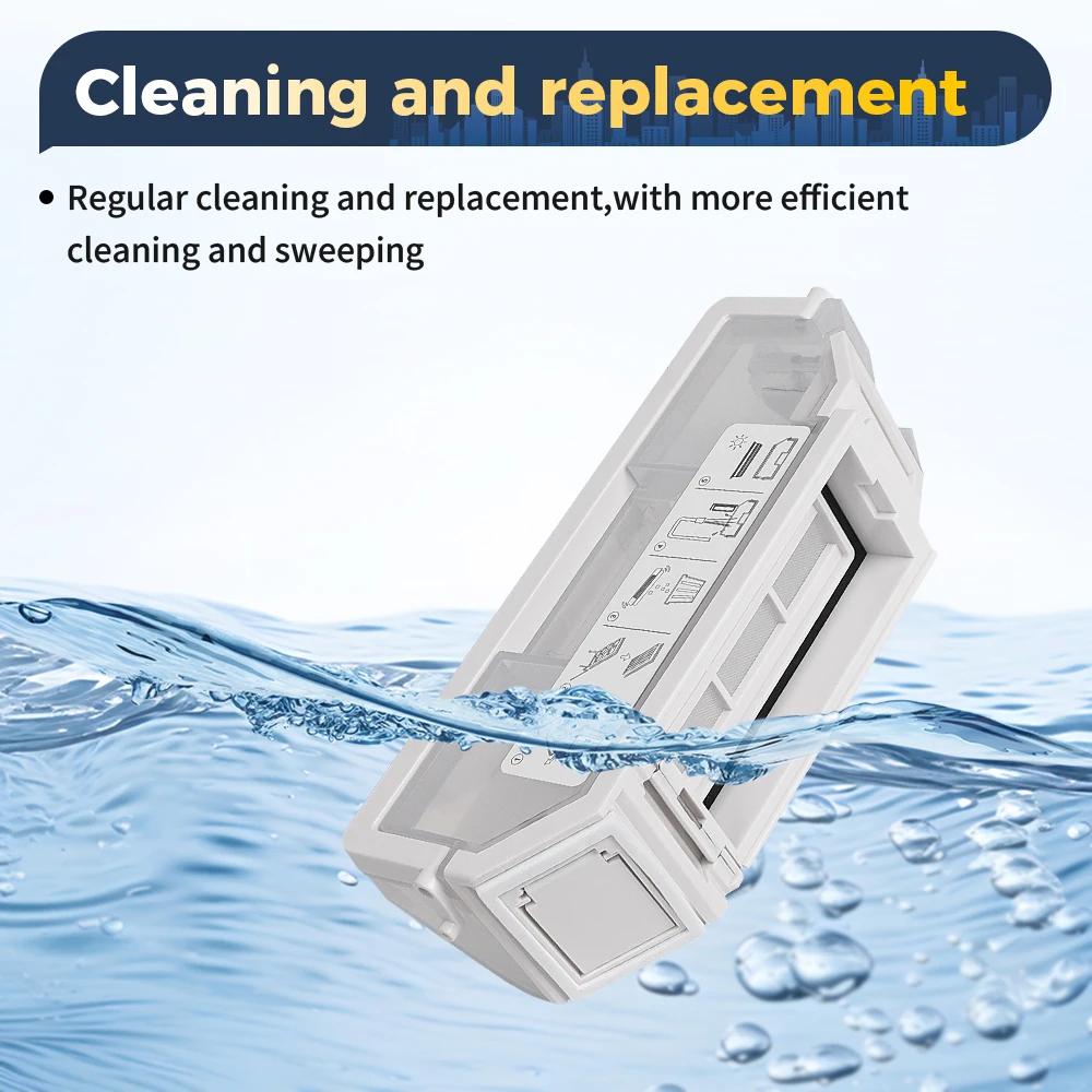 Dust Box Filter Part For Ecovacs Deebot T30 OMNI T30 Pro T30 Pro Omni T30 MAX Robot Vacuum Cleaner Trash Dust Box Accessories
