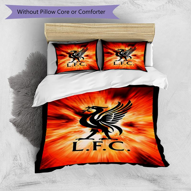 3pcs Duvet Cover Set (1*Duvet Cover + 2*Pillowcase, Without Core),Football team.C Print Bedding Set, Bedroom Decor, All‑Season, Birthday Gift