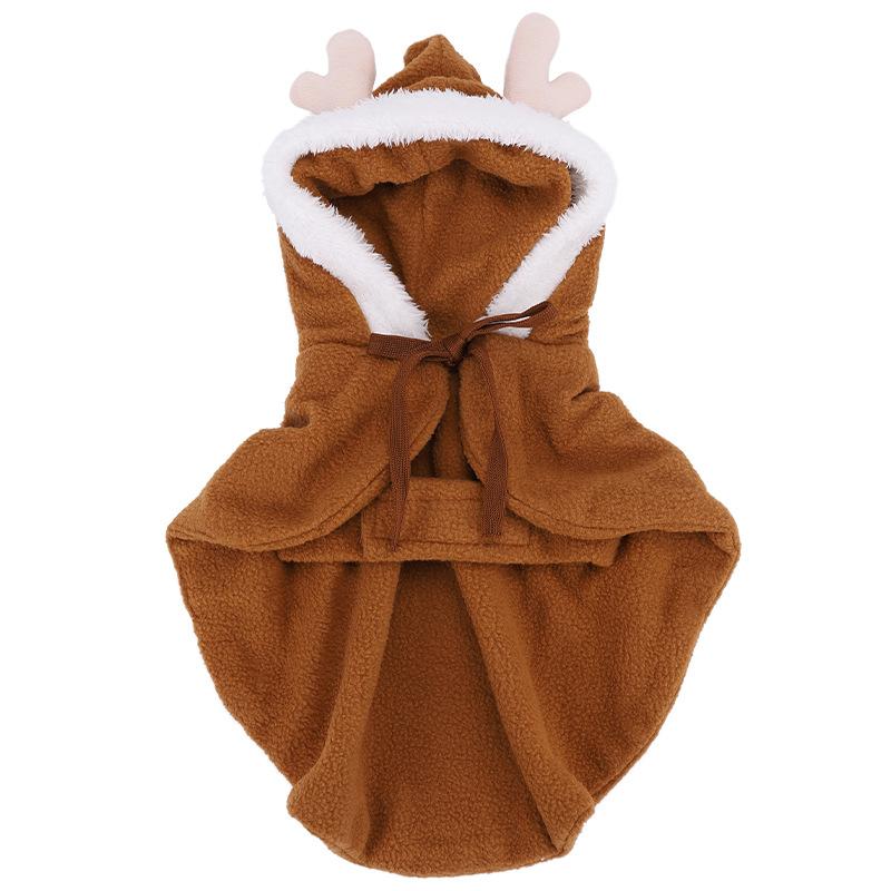 New Cloak British Shorthair Hairless Cat Winter Cat Clothes Christmas Tree Elk Winter Christmas Shawl Pet Clothes