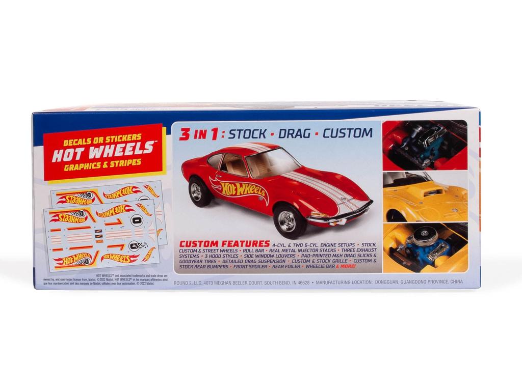 Пластиковая модель AMT Buick Opel GT Hot Wheels AMT1303, цвет литья 1/25