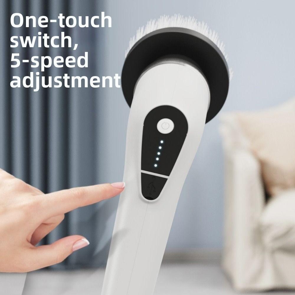 Rechargeable Electric Cleaning Brush Telescopic Electric Spin Scrubber Kitchen