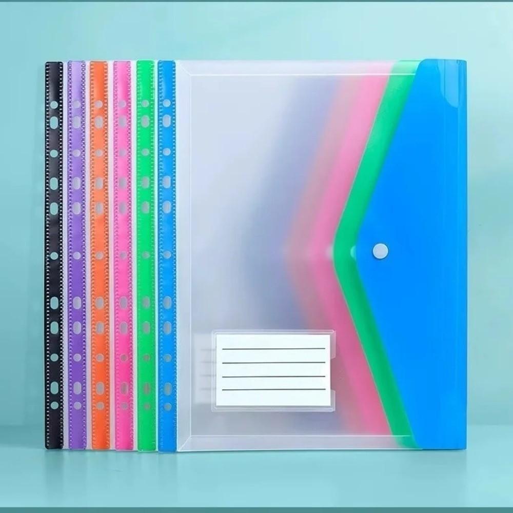 12Pcs Large-Capacity File Folder Expansion Bag Waterproof Binder Cash Envelopes Storage Bag