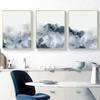 Blue Gray Wall Art Nordic Poster Abstract Watercolor Decoration Picture for Living Room Modern Canvas Painting Home Decor