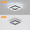 Square Acrylic  Ceiling Light Modern LED Ceiling Lamp,White 3-color light Ceiling Lights for Bedroom Office Kitchen Living Room