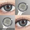 Eyeshare 2pcs Colored Contact Lenses for Eyes Blue Contact Black Eye Lens Gray Beautiful Pupils Yearly Brown Eyes Makeup Lenses