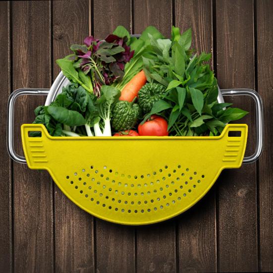 Силиконовая решетка для кастрюль, сковородок, мисок, многоразовый универсальный фильтр, макароны, спагетти, говяжий фарш, жир, овощи, незаменимая вещь на кухне