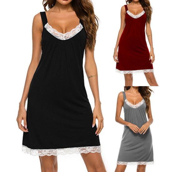 Ночная рубашка с v-образным вырезом выше колена, женская ночная рубашка в стиле пэчворк для взрослых