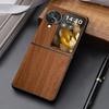 Чехол для Oppo Find N3 N2 Flip, уникальный дизайн, легкий чехол из искусственной кожи с деревянным рисунком, чехол