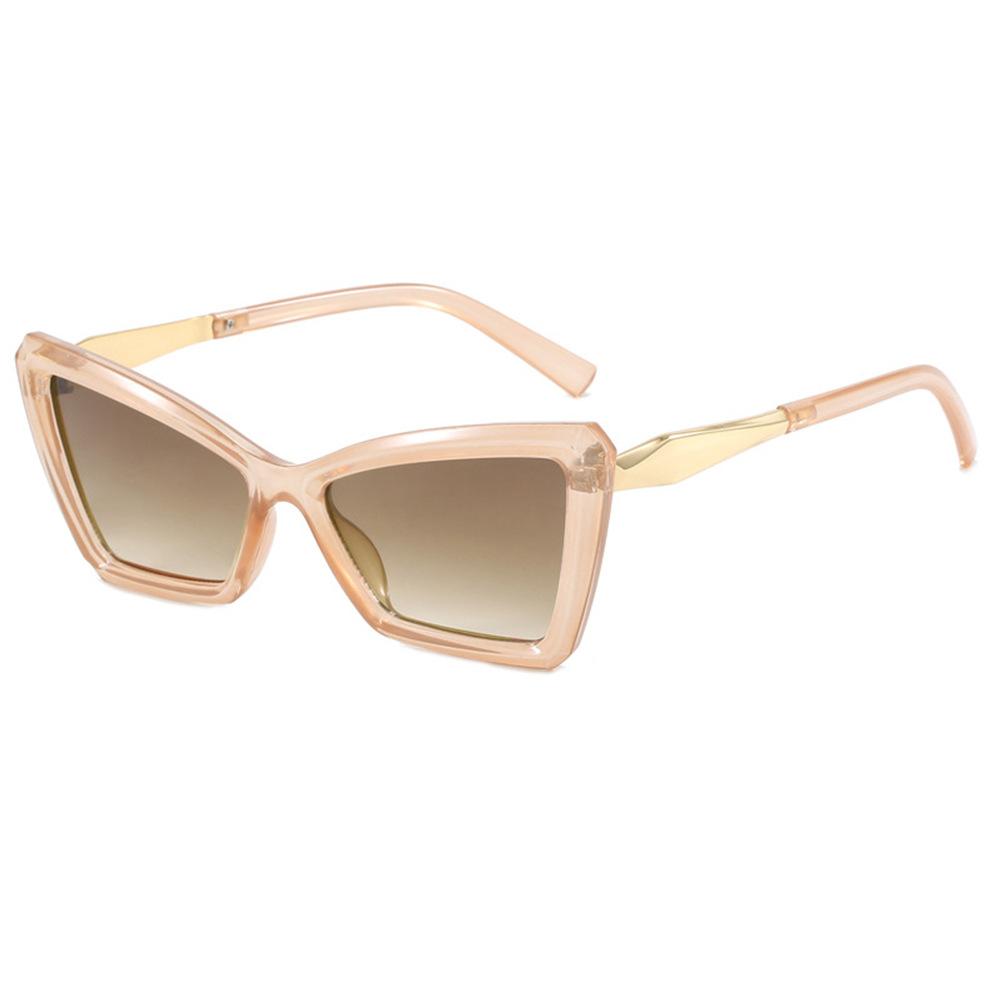 Retro Luxury Leopard Print Cat Eye Women'S Sunglasses Gradient Candy Color Shades Outdoor Design Men Sun Glasses Uv400