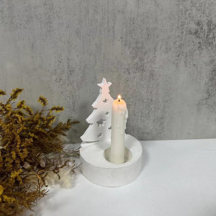 Простая в использовании форма для подсвечников, рождественской елки, лепки из смолы.