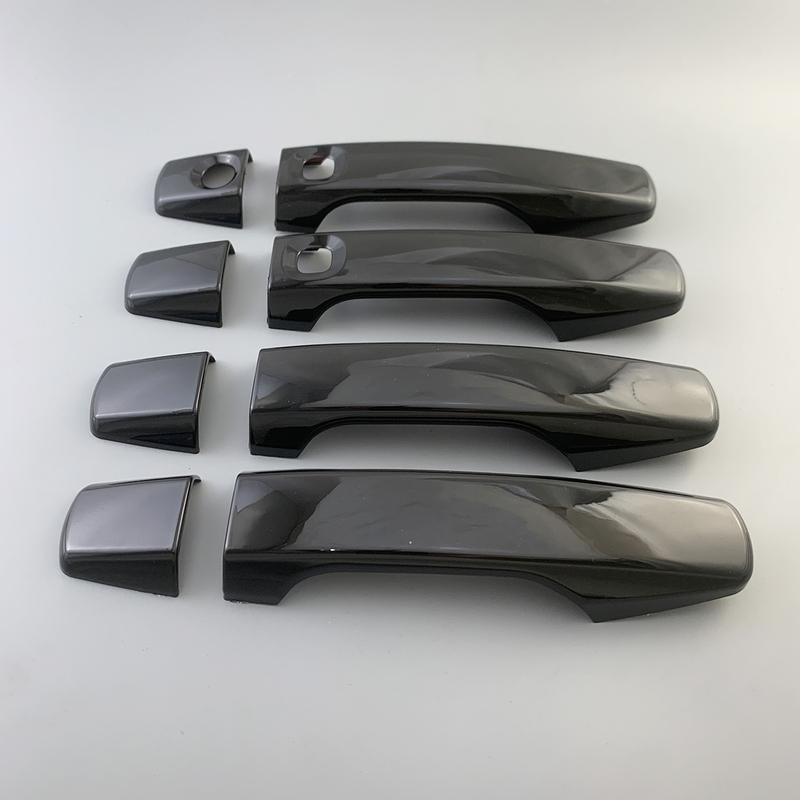 Для Toyota Land Cruiser LC200 FJ200 200 2008 - 2015 Черный Карбон Автомобильные Аксессуары Хромированная Накладка на Дверную Ручку Отделка Стиль Наклейки