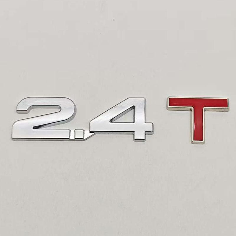 1 шт. 2.0T 2.2T 2.4T 2.5T 2.8T 3.0T Премиальная Металлическая Наклейка на Автомобиль Боковое Крыло Задний Багажник Шильдик Значок Наклейки Для Любого Автомобиля