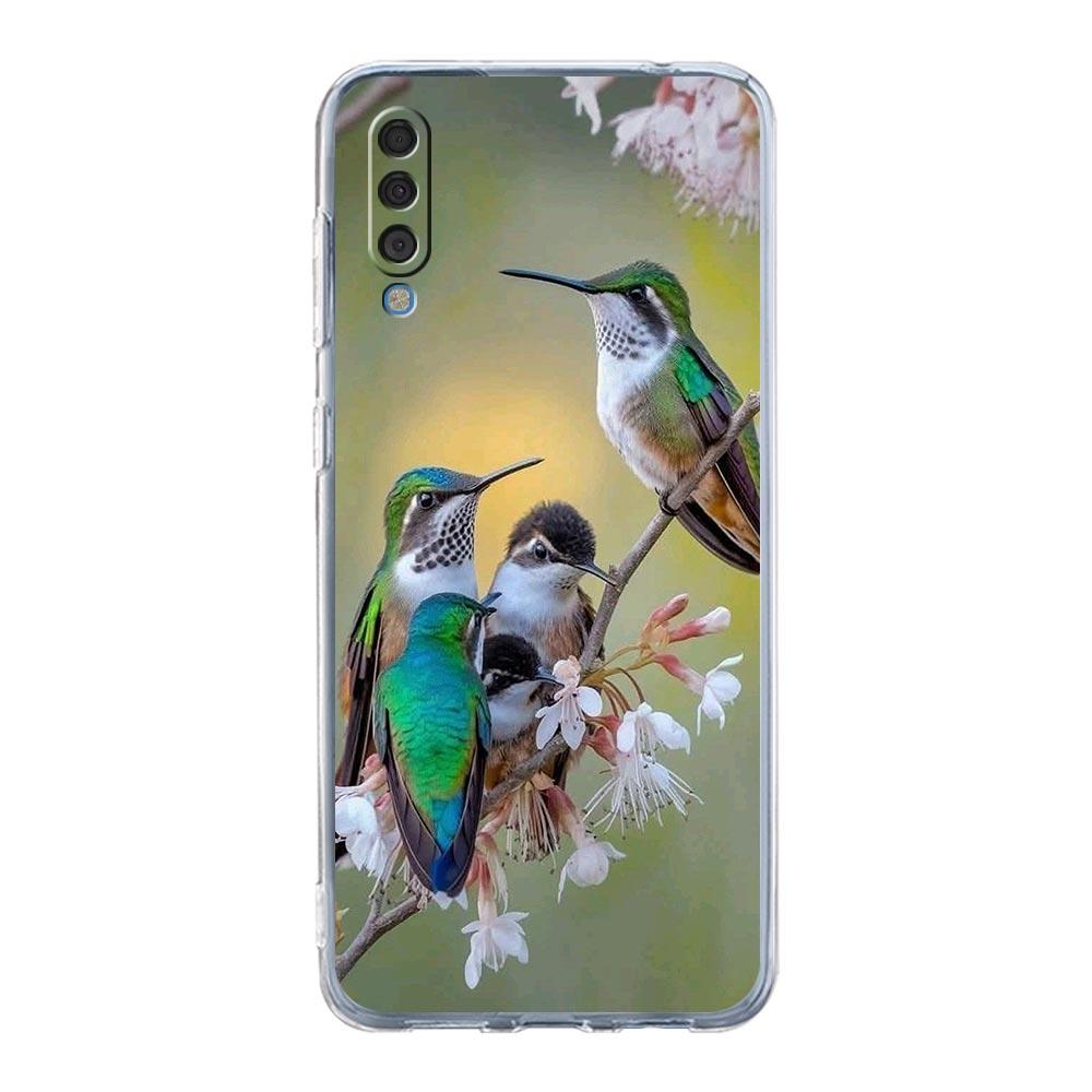 Чехол для телефона Samsung A56 A36 A26 A16 A14 A12 A22 A32 5G A34 A42 A52 A54 A50 A70 A72 A40 A20E A20S A04S A06 Обложка Колибри
