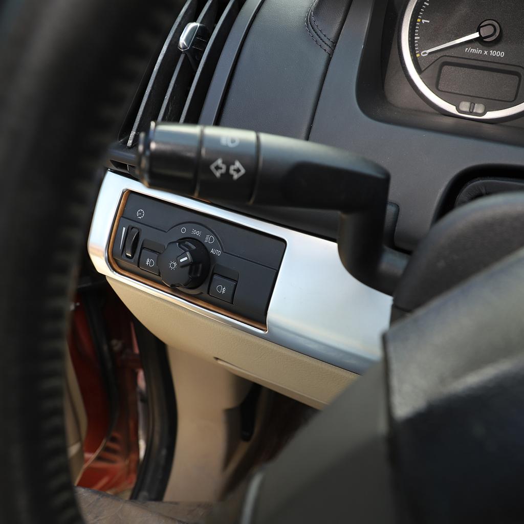 ABS серебро для Land Rover Freelander 2 2007-2015 Стайлинг автомобиля, центральная консоль, приборная панель, накладка, наклейки на автомобиль