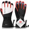 HIKENTURE Ski Snowboard 3M Cold Weather Sports Snowboarding Outdoor Gloves for Men and Winter Loss Climbing Snow Snow Removal Unisex Size Gloves,