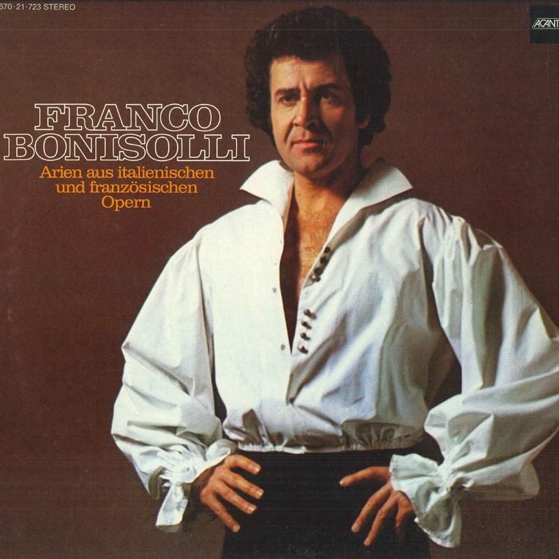 LP Запись ФРАНКО БОНИЗОЛЛИ - Арии из итальянских и французских опер 67021723 ACANTA 1974 Германия Классика Б/У