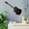 Guitar Wall Mount Guitar Holder Wall Mount Wood Hanging Bracket Bass Mount with Pick Holder,