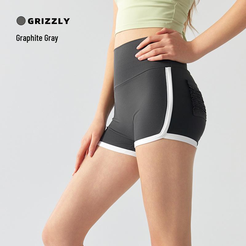 Летние женские шорты для йоги с цветовыми блоками, высокой талией и эффектом пуш-ап, с карманами, для бега, тенниса и фитнеса