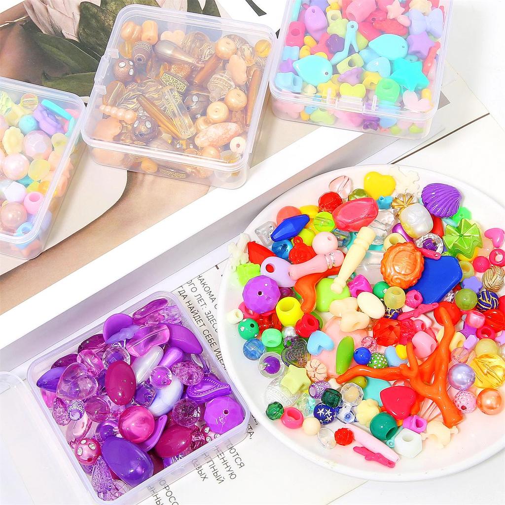 80-150 шт./кор. Акриловые милые бусины для самостоятельного изготовления ожерелья, браслета, серег, ювелирных изделий, аксессуаров для рукоделия