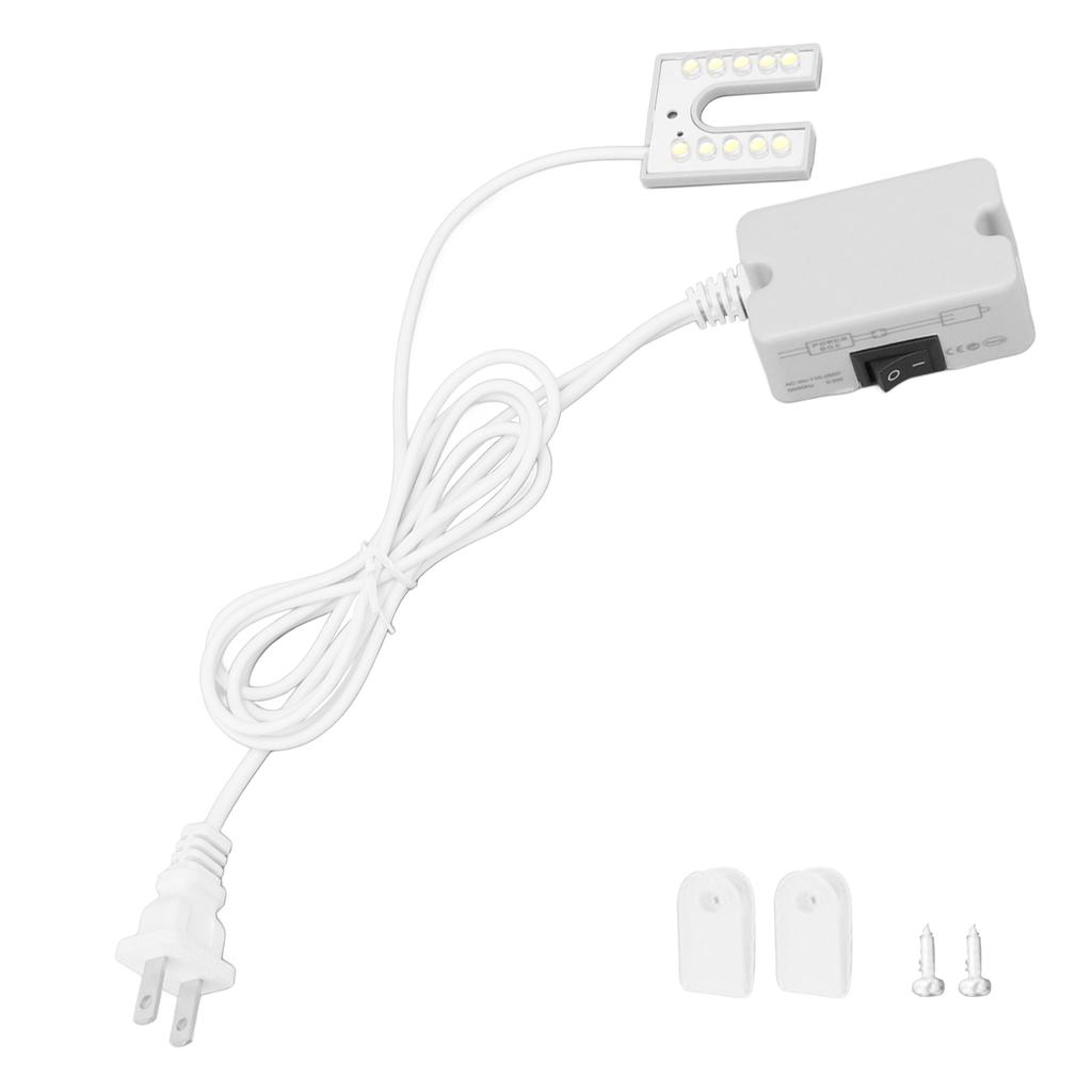 Sewing Machine Light 10 LED Beads Bright Natural Light Working Gooseneck Lamp with Magnetic Base