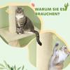 Cat Tree, Adjustable Height 225-275 cm, Stable Base, Anti-Tip Safety, Plush Cover, Cream White