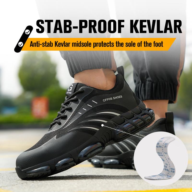 Breathable, Lightweight and Comfortable Anti-smash and Anti-puncture Safety Shoes