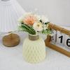 Набор из 2-х штук, букеты-имитации и простая бледно-желтая пластиковая ваза для украшения дома, гостиной, вечеринки