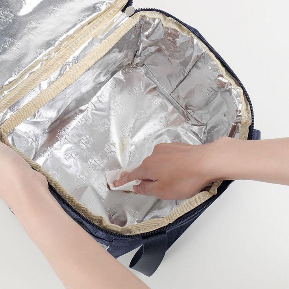 Portable Travel Adult Kids Cooler Bag Insulated Lunch Bag Lunch Box Food Storage Box